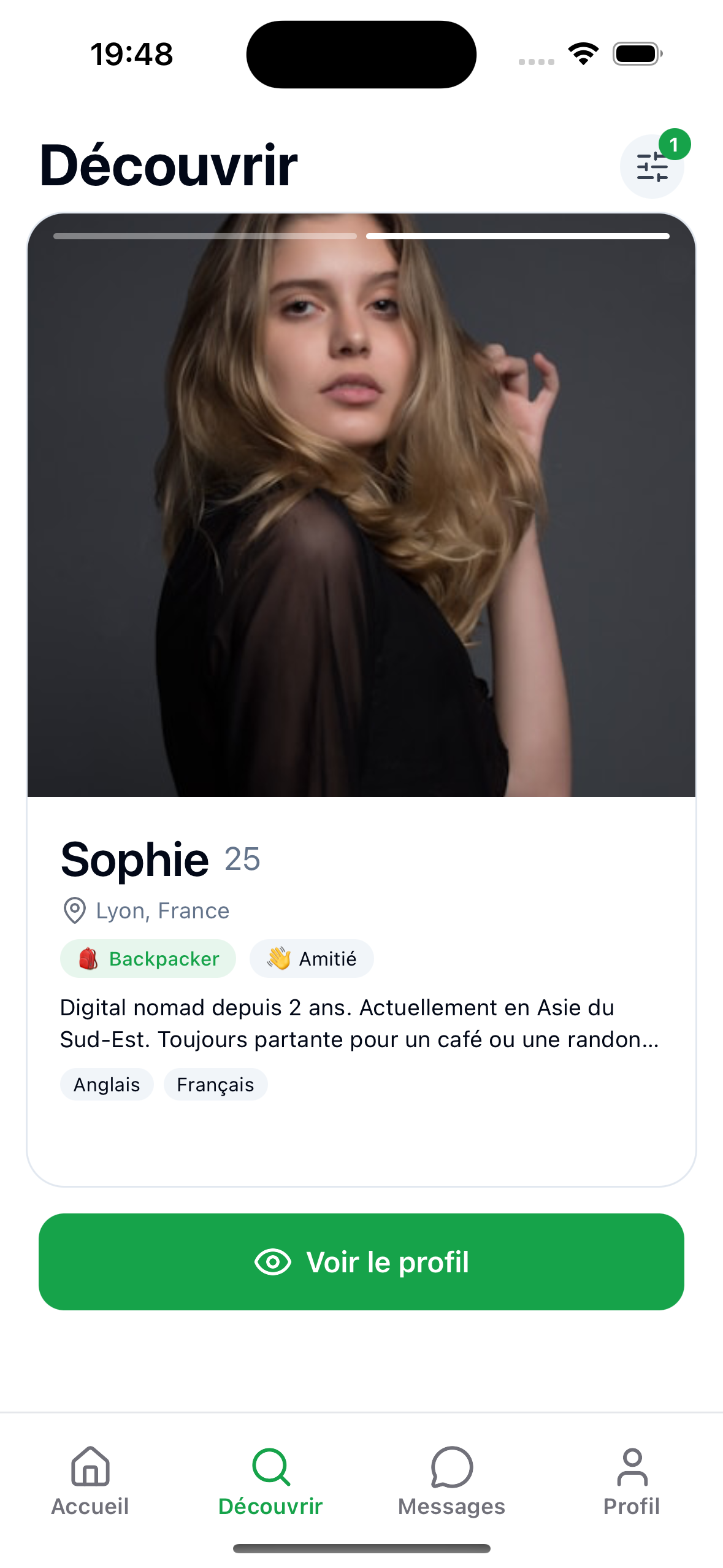 TravelDate App Screenshot